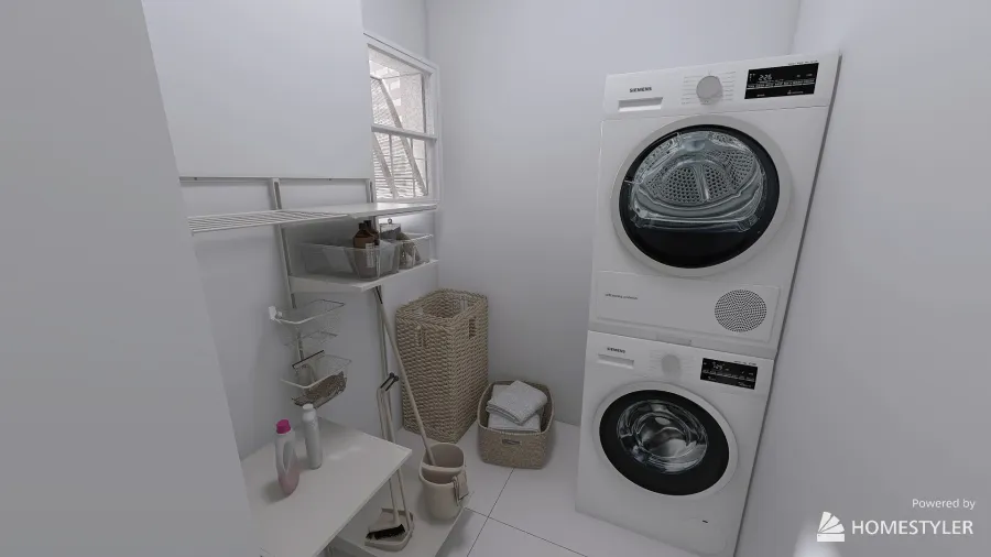 Washing Machine   Dryer 3d design renderings