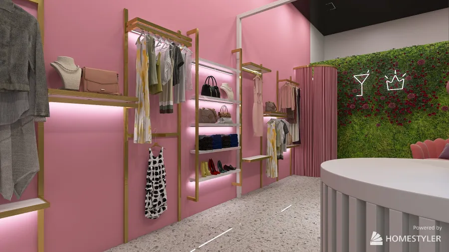 zona rosa boutique 3d design renderings