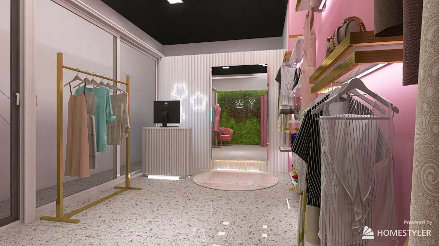 zona rosa boutique 3d design renderings