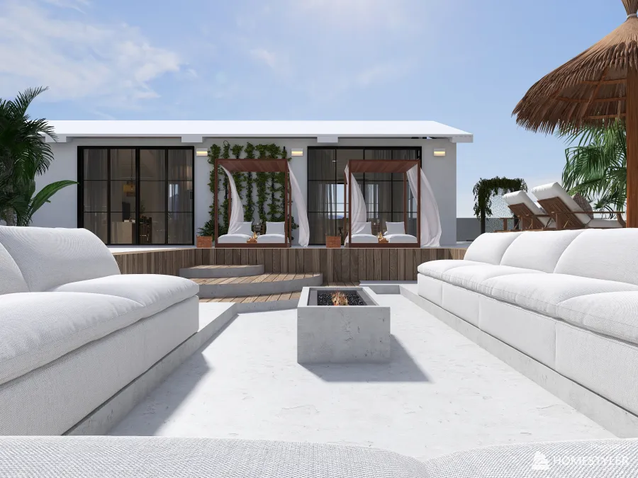 Up on the Hill - Beach House 3d design renderings