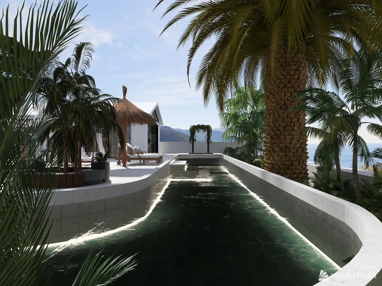 Up on the Hill - Beach House 3d design renderings