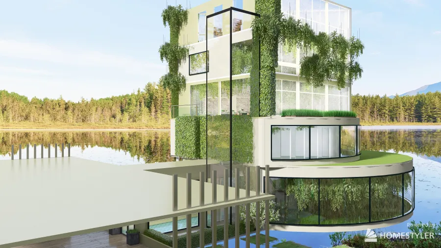 The Seaweed Plantation ...a vertical farm 3d design renderings