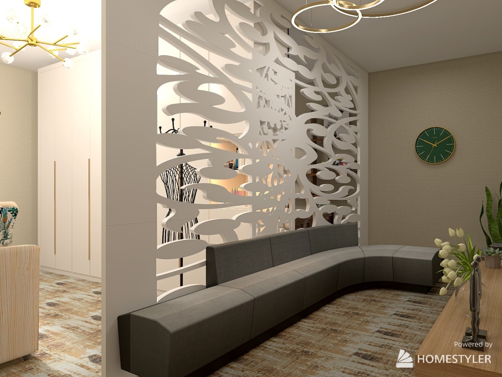 Large room in a private house 3d design renderings