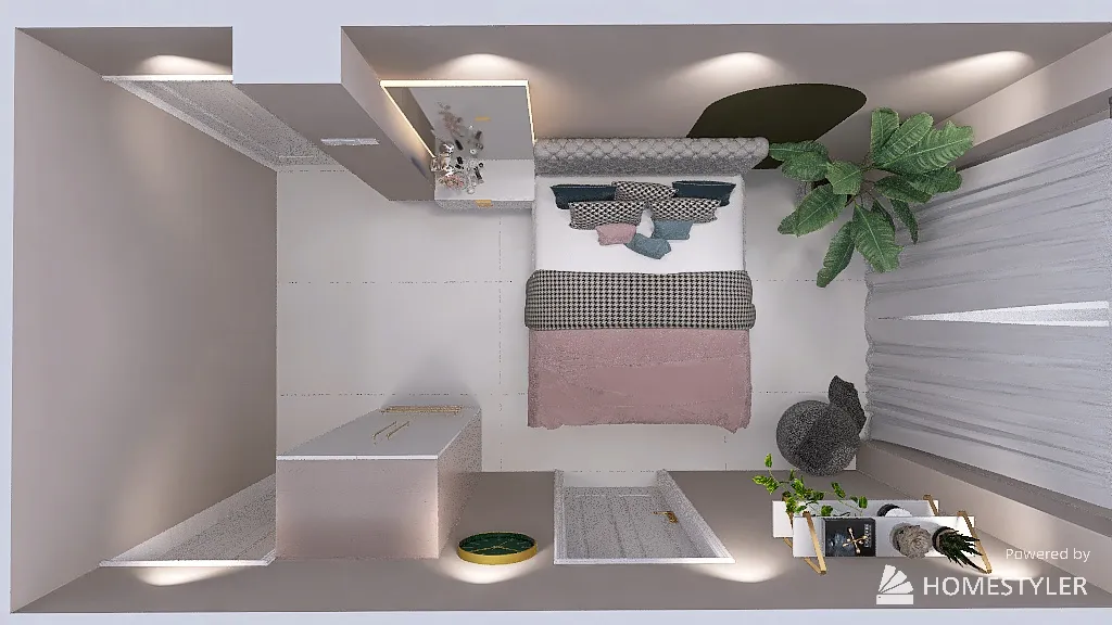 Ruchita bedroom 3d design renderings