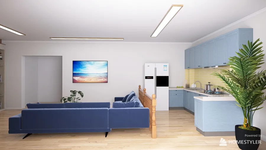 Kitchen "Velina" style 3d design renderings