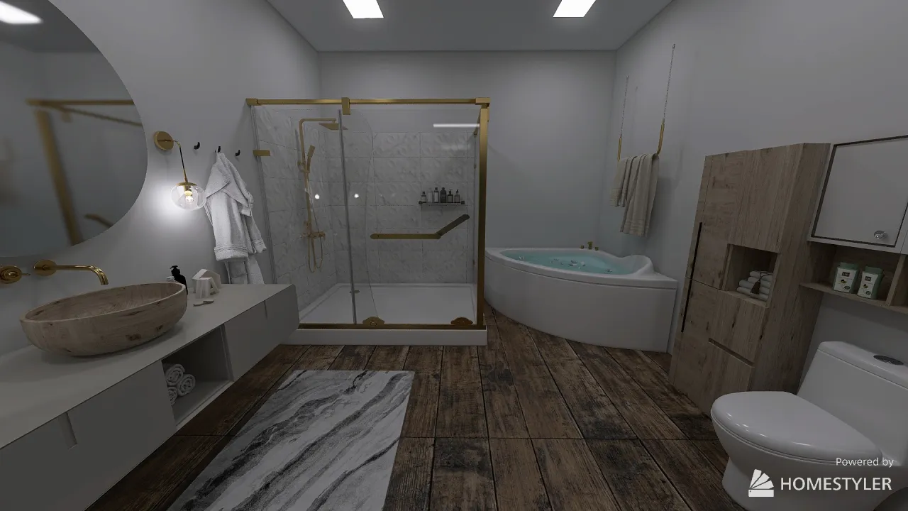 MasterBathroom 3d design renderings