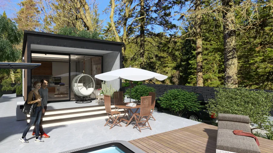 Tiny Haus-mountain dream 3d design renderings