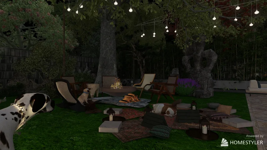 Backyard 3d design renderings
