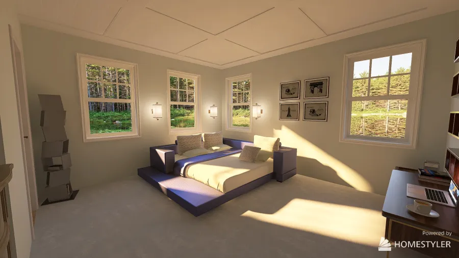 Jonah's Bedroom 3d design renderings