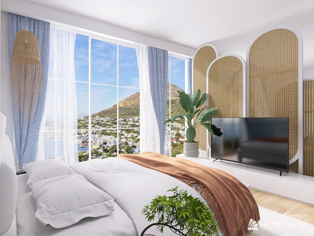 Modern Coastal Home 3d design renderings