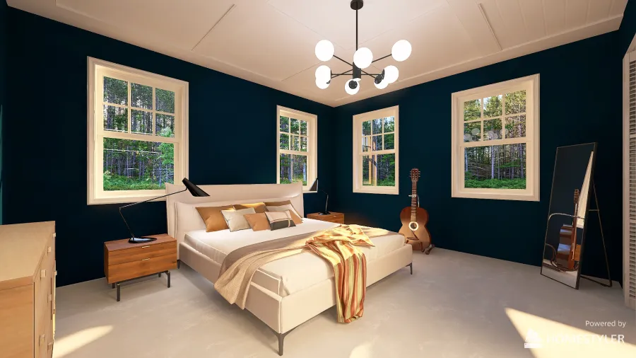 Gregory's Bedroom 3d design renderings