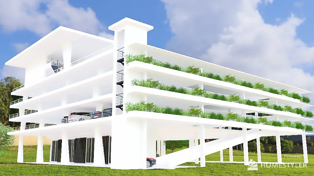 Copy of parking naga river 3d design renderings