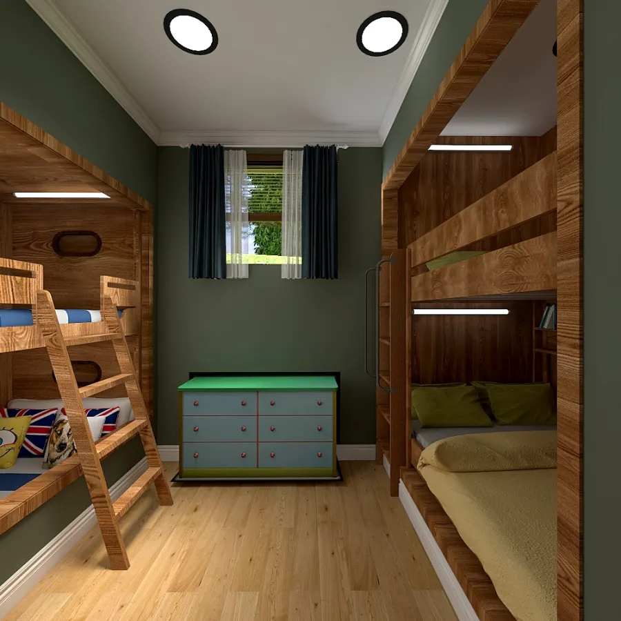 Bunk Room 3d design renderings