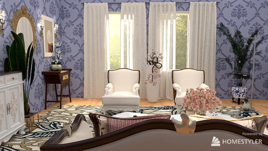 The Tea Room 3d design renderings