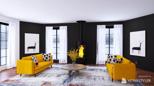 COLORFUL SPRING/WINTER LIVING ROOM
