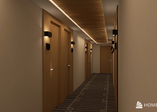 HOTEL BESANCOS - Corridoi Design Rendering