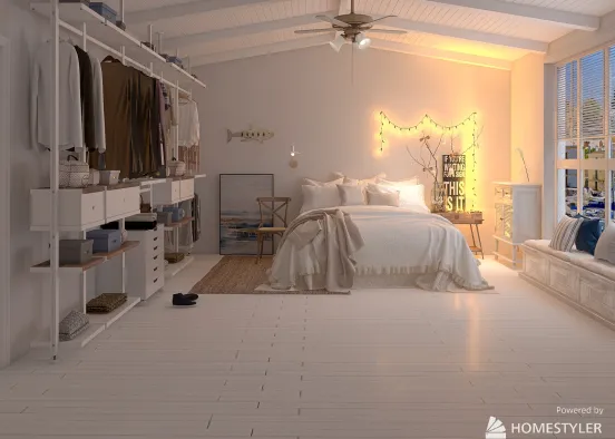 Romantic bedroom   Design Rendering