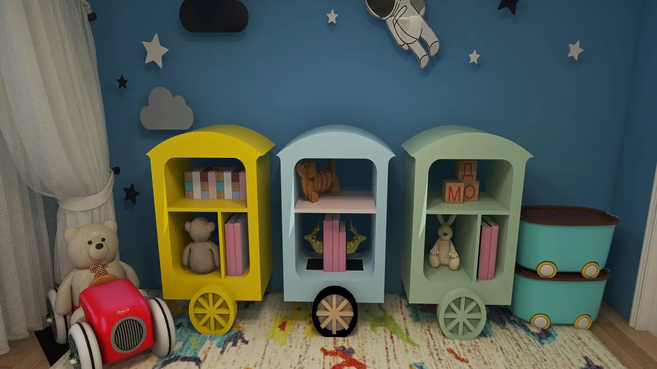 KidsRoom 3d design renderings