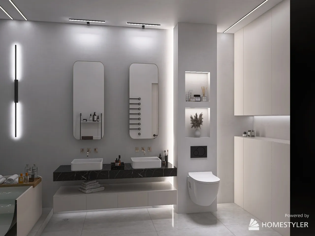 MasterBathroom 3d design renderings