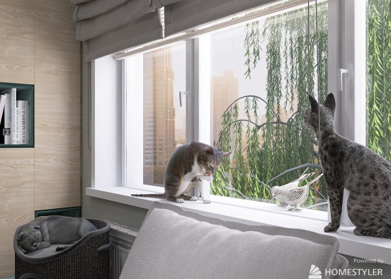 Solidarnosti-House where live with three cats and one dog))) Design Rendering