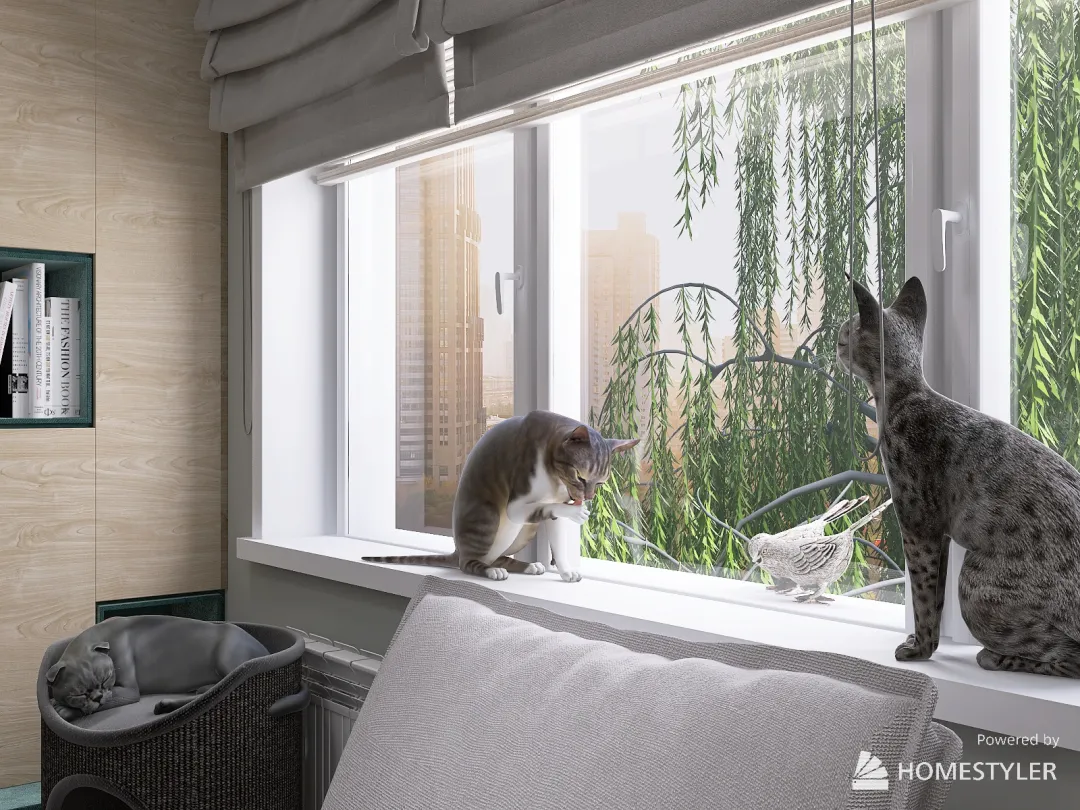 Solidarnosti-House where live with three cats and one dog))) 3d design renderings