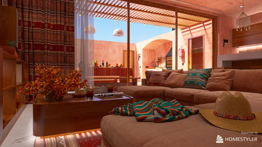 Villa in Tulum 3d design renderings