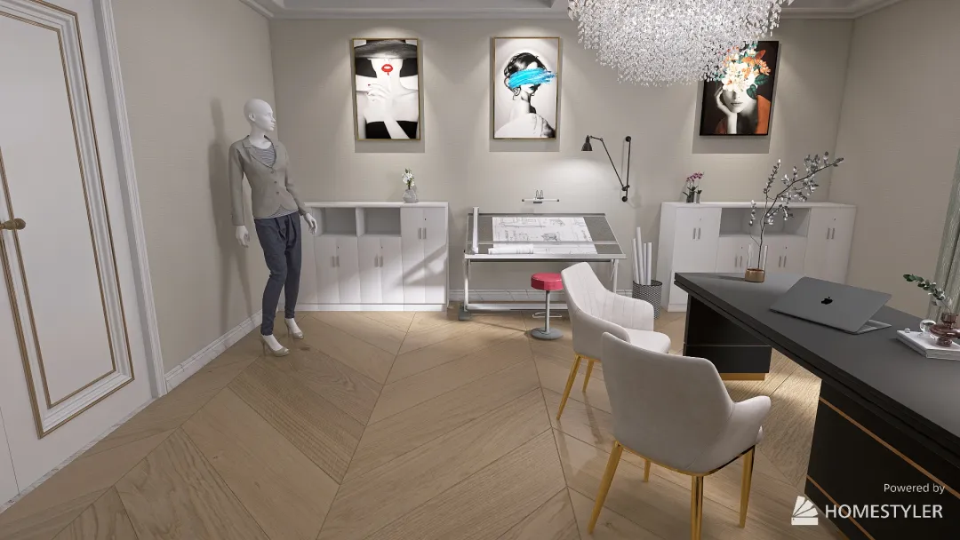 Fashion Design Office 3d design renderings
