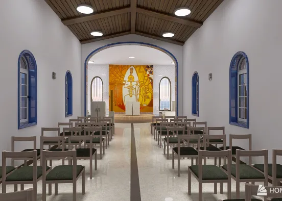 Conservação e Adequação litúrgica da Capela NS Navegantes Design Rendering