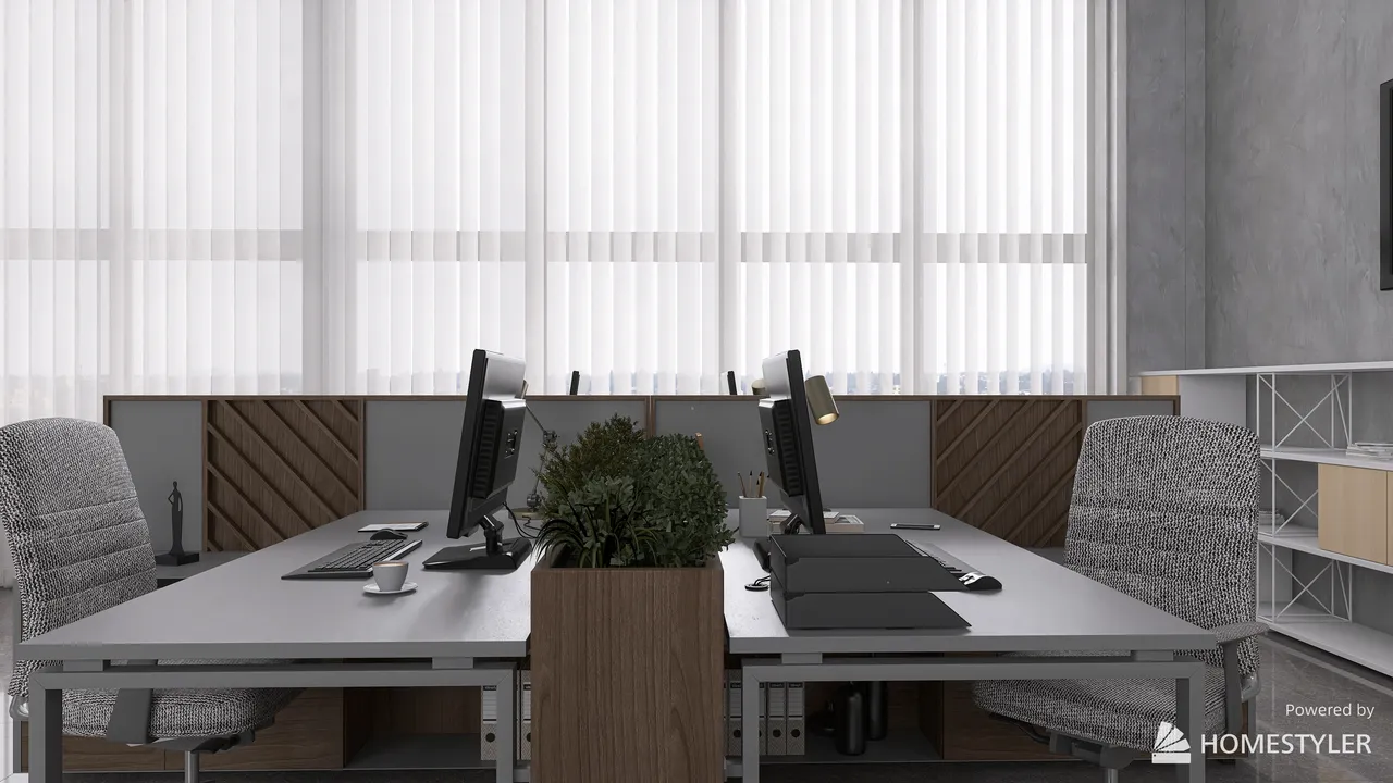 Office 3d design renderings