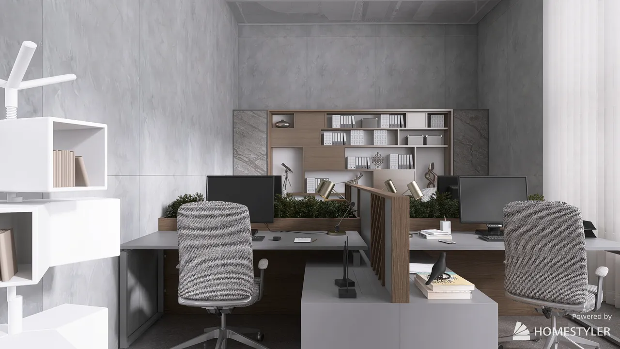 Office 3d design renderings