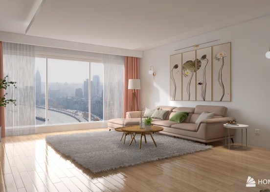 Modern style Living room apartment  Design Rendering