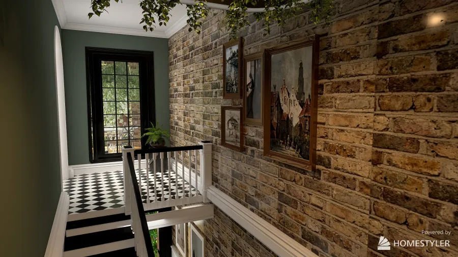 Rammed Earth house for web 3d design renderings