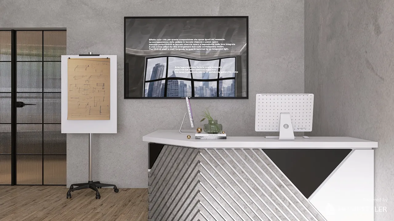 OFFICE 3d design renderings