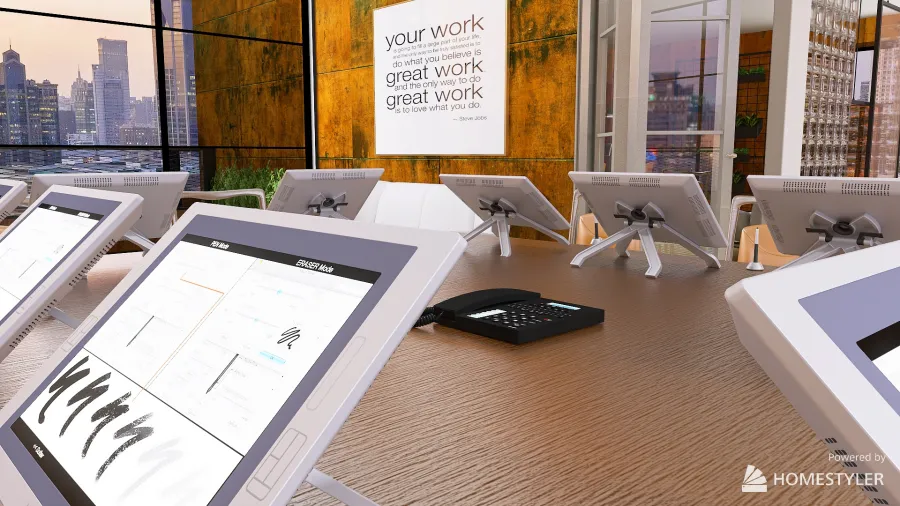 Meeting room 3d design renderings