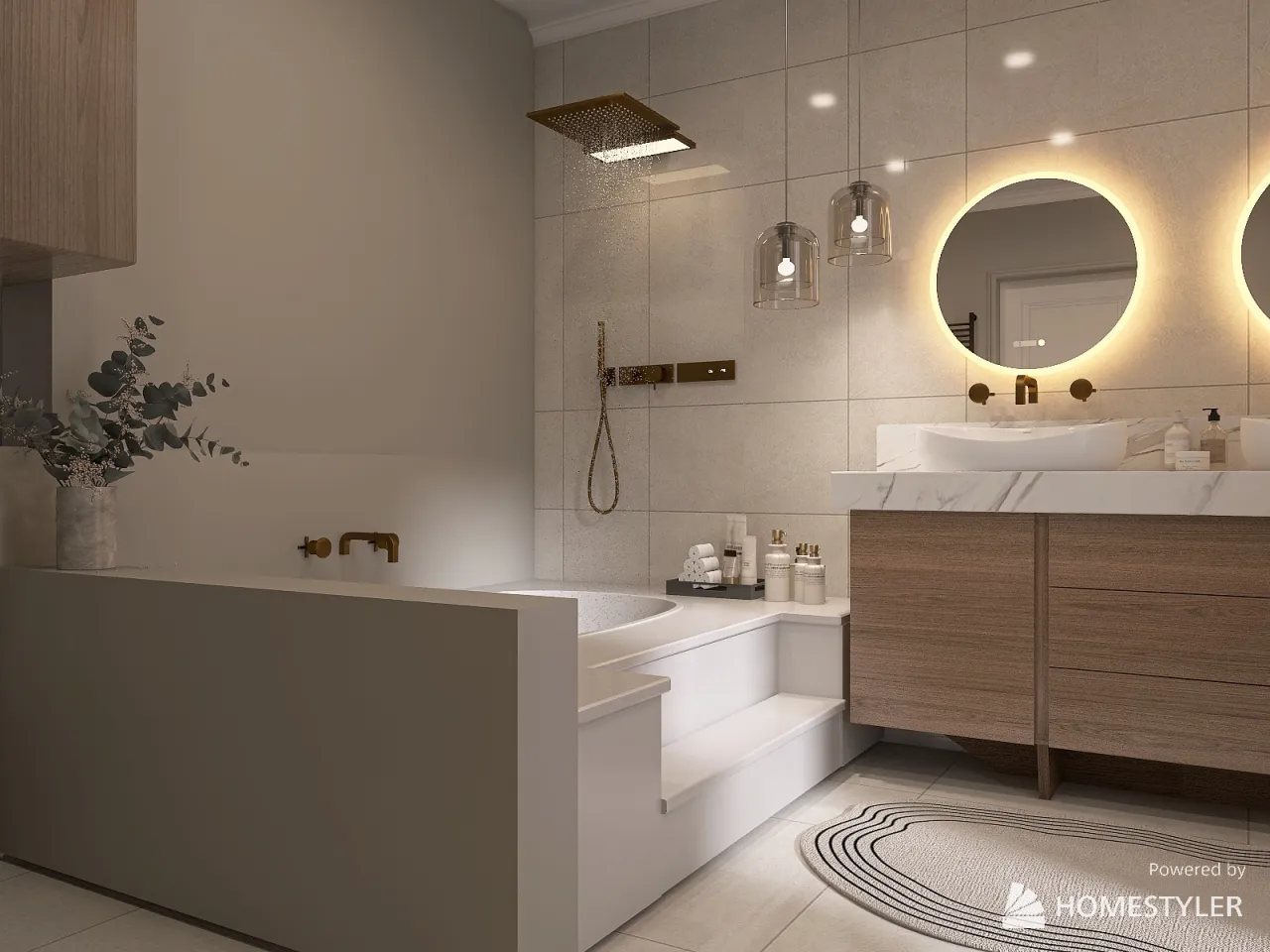 Bathroom 3d design renderings