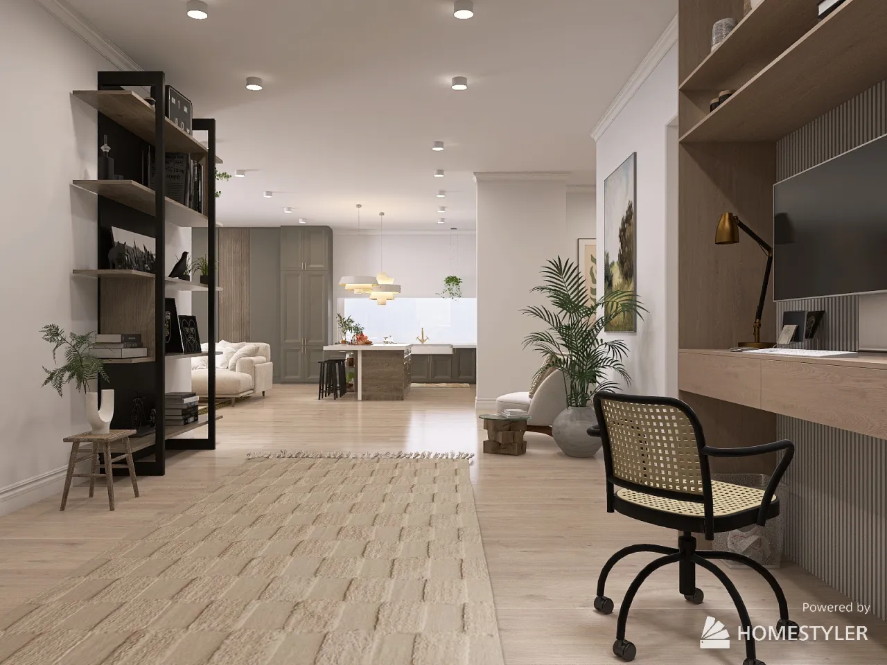 LivingDiningRoom 3d design renderings