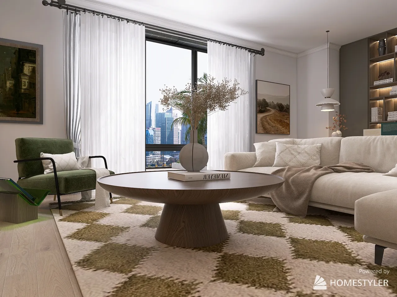 LivingDiningRoom 3d design renderings