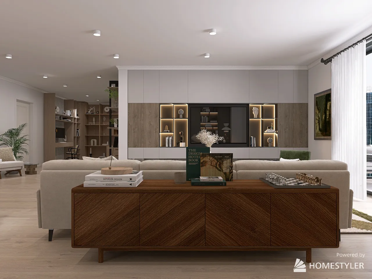 LivingDiningRoom 3d design renderings