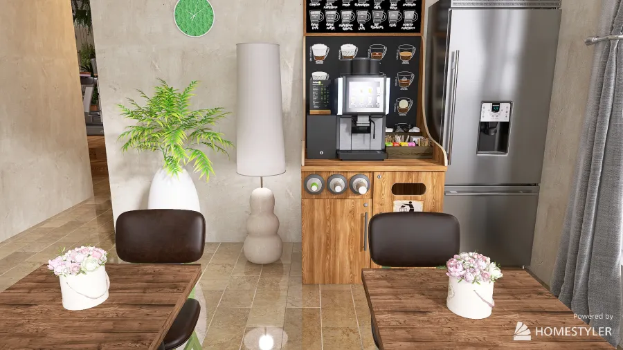 Coffe Room 3d design renderings