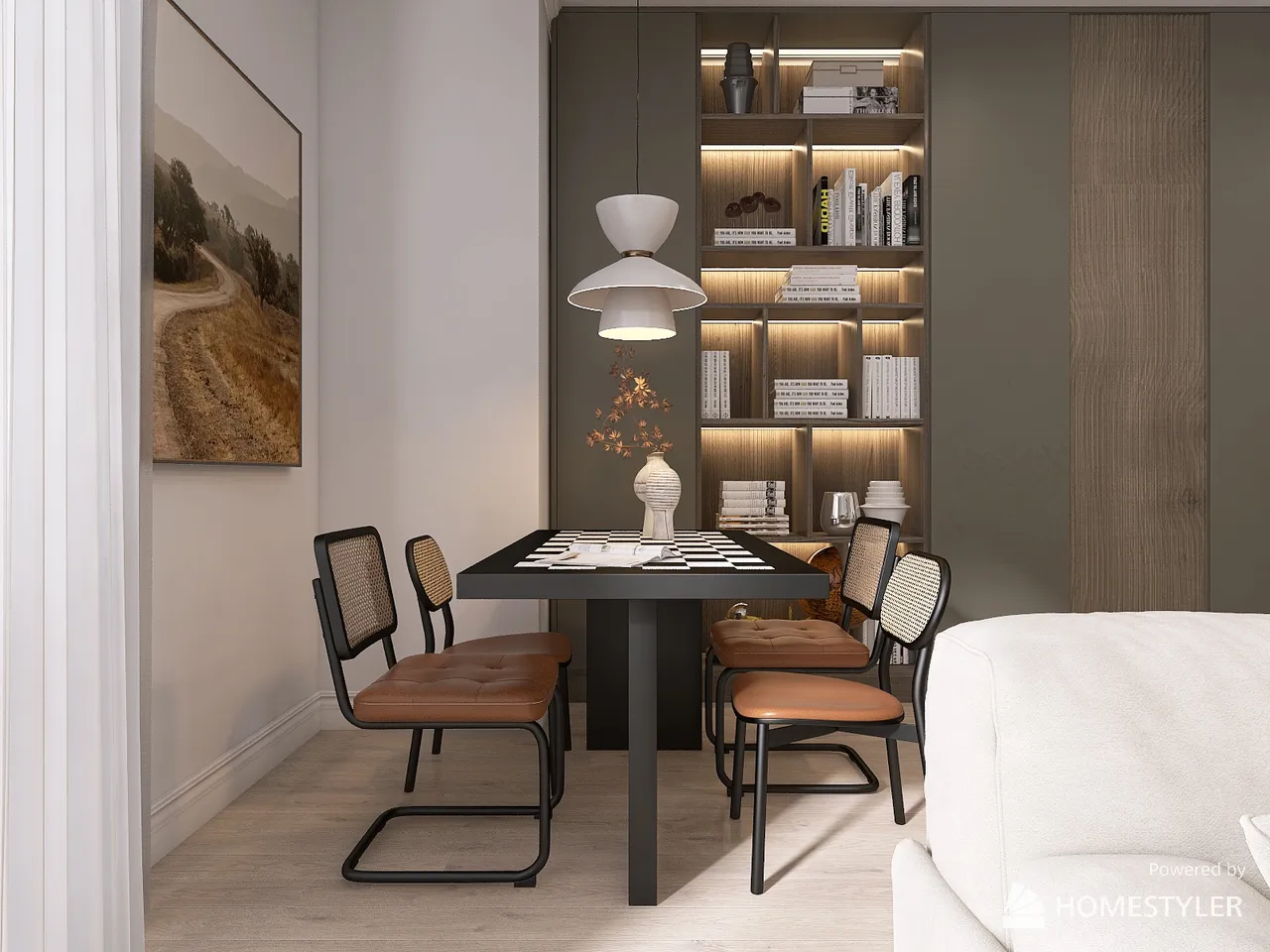 LivingDiningRoom 3d design renderings