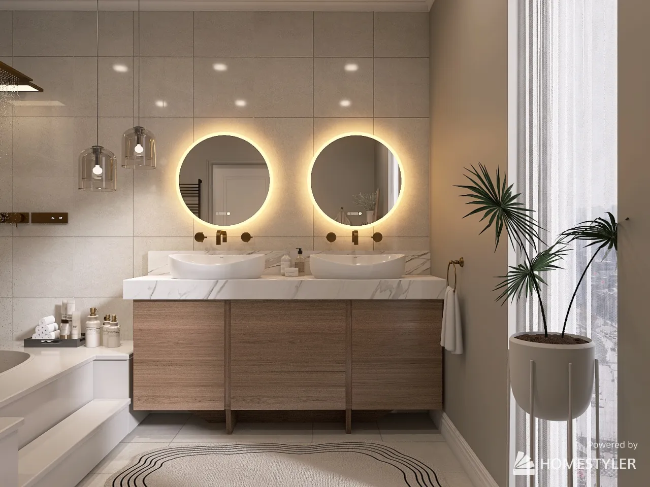 Bathroom 3d design renderings