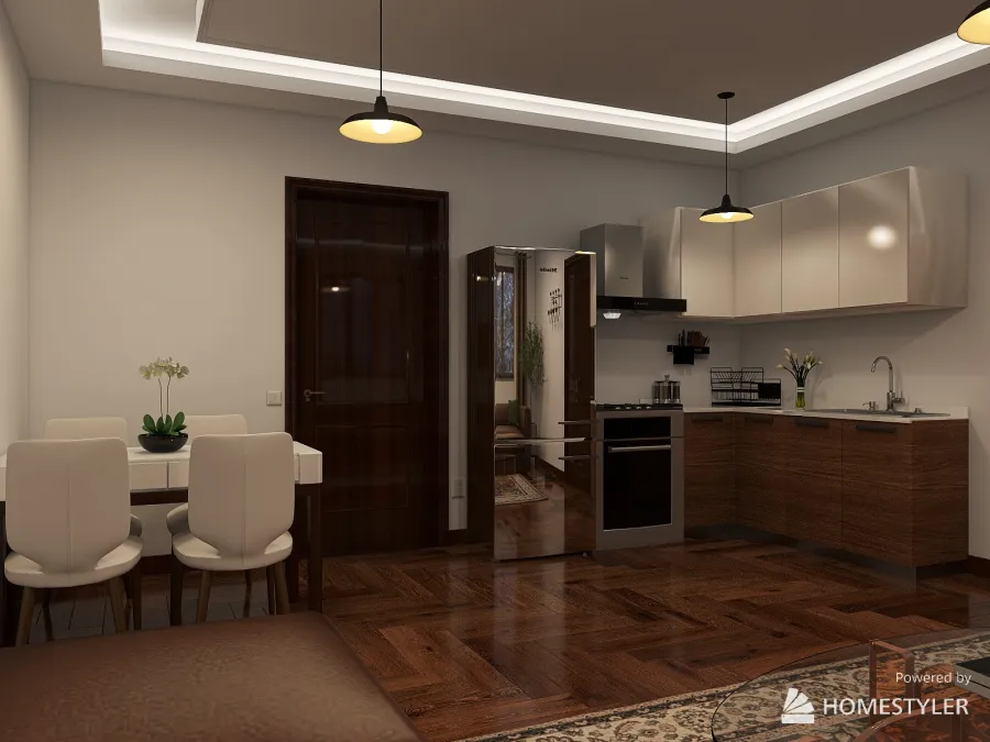 Living and Dining Room 2 3d design renderings