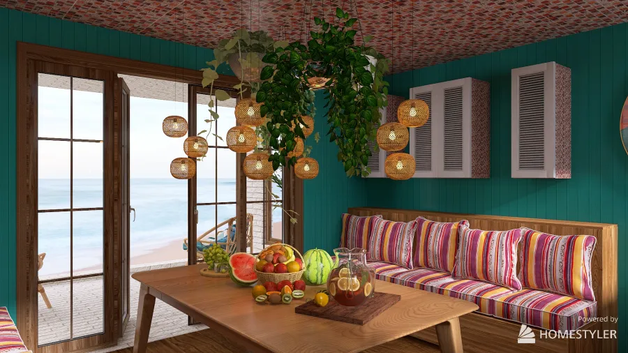 Beach Chalet 3d design renderings