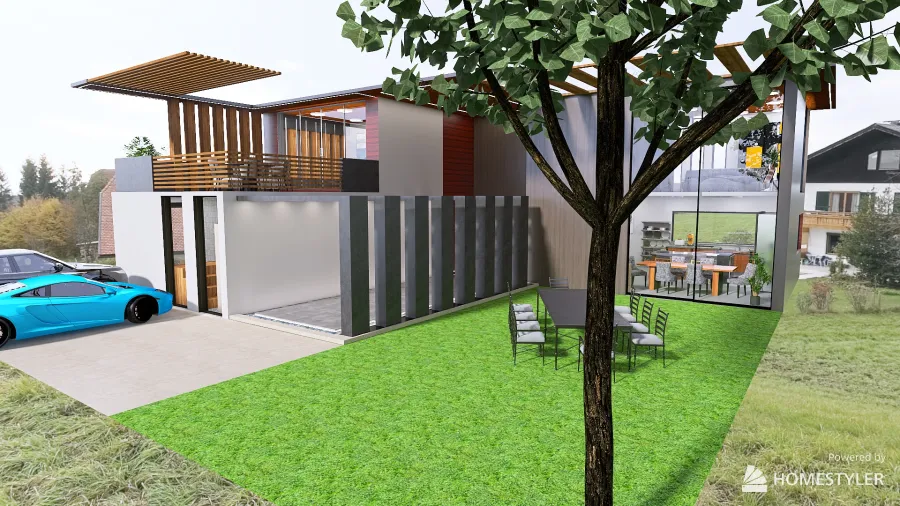 casa moderna 4 3d design renderings