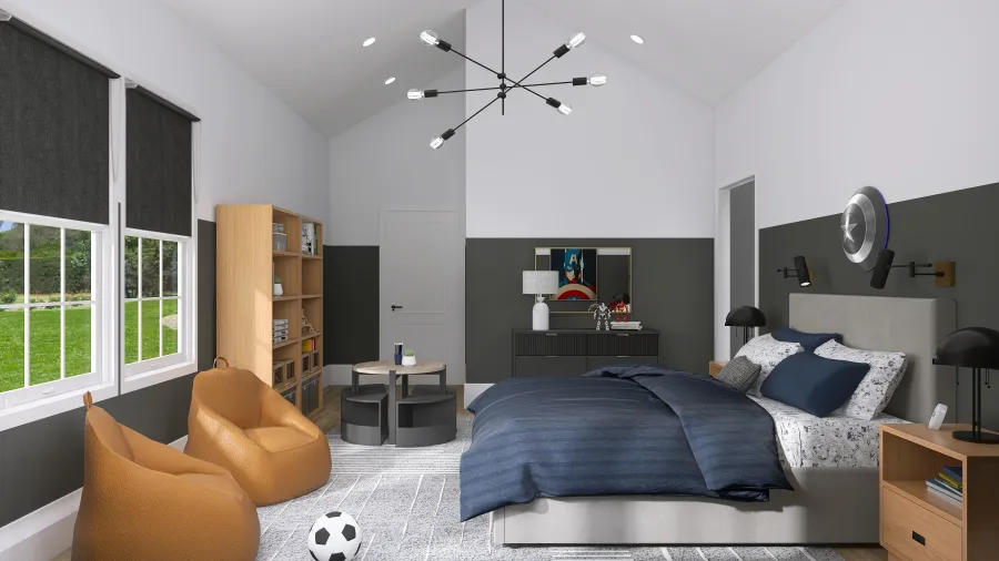 Avengers Bedroom 3d design renderings