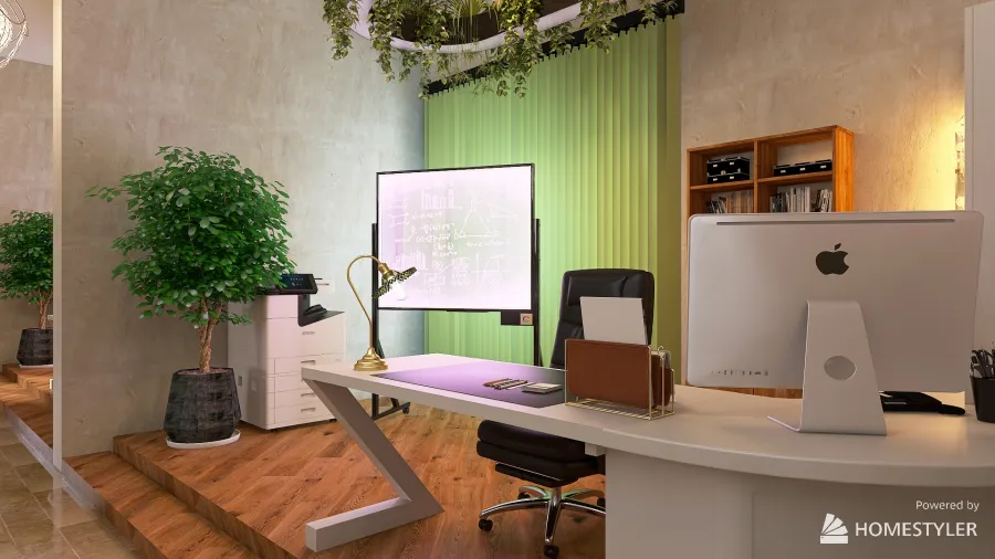 Personal Assistans Office 3d design renderings
