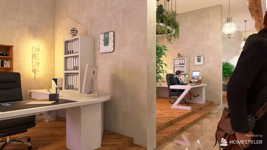 Personal Assistans Office 3d design renderings