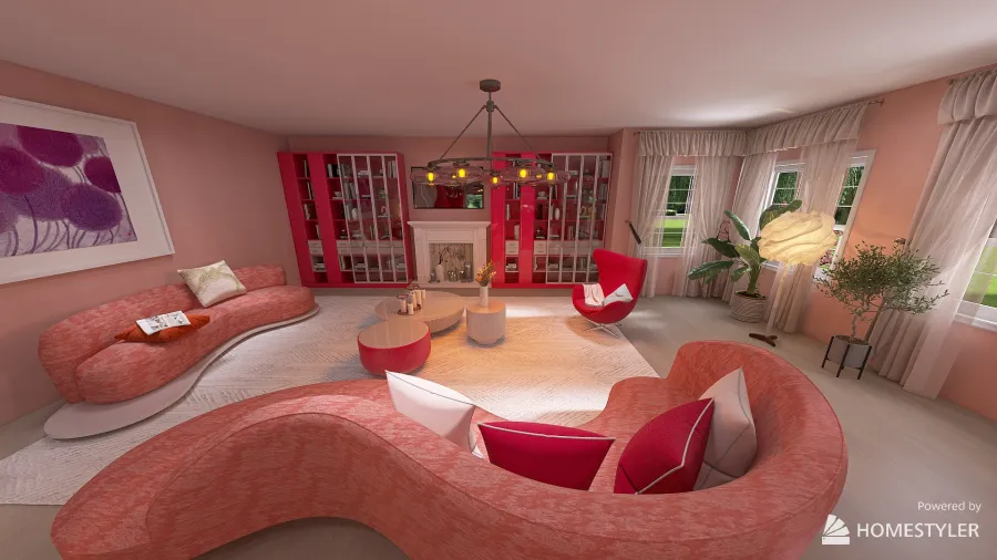 Barbie Inspired House 3d design renderings