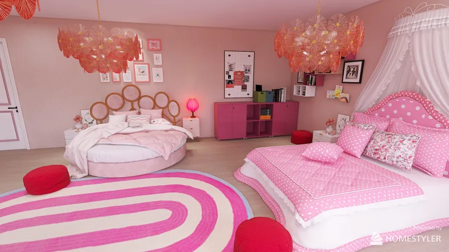Barbie Inspired House 3d design renderings
