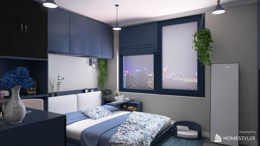 Аsian mini apartment 3d design renderings